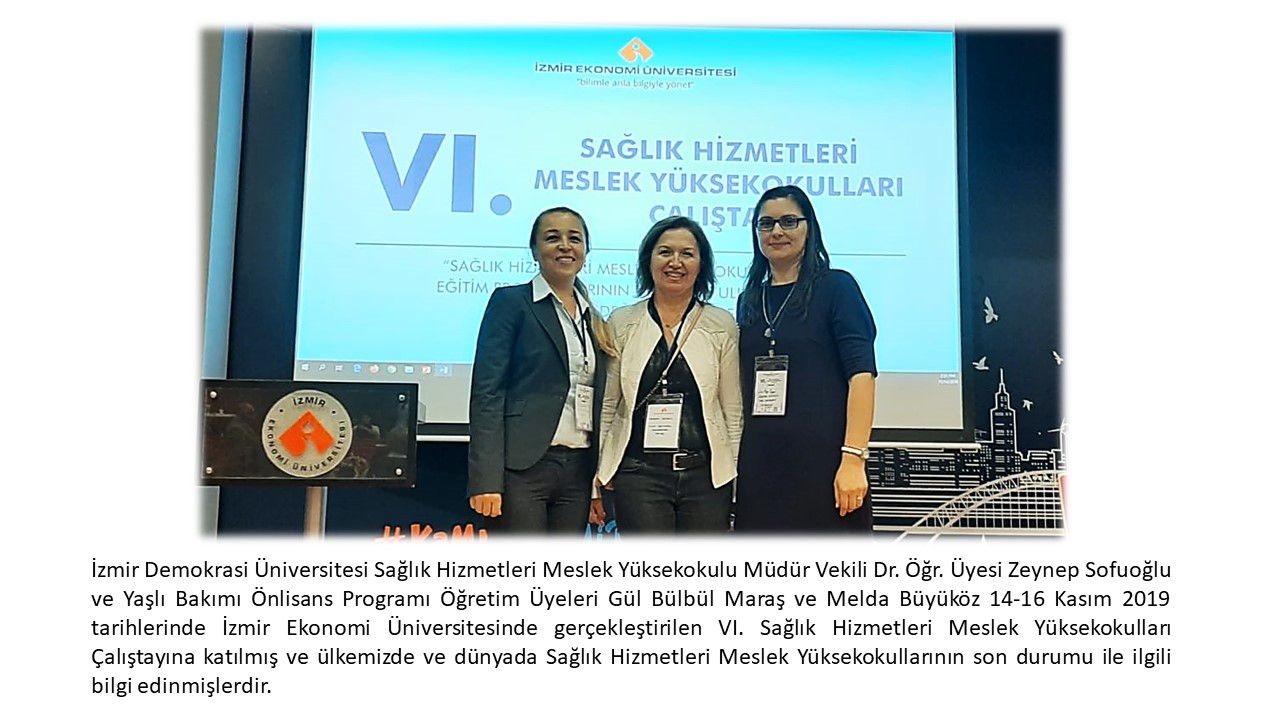 VI. Sağlık Hizmetleri Meslek Yüksekokulları Çalıştayı Katılımı 